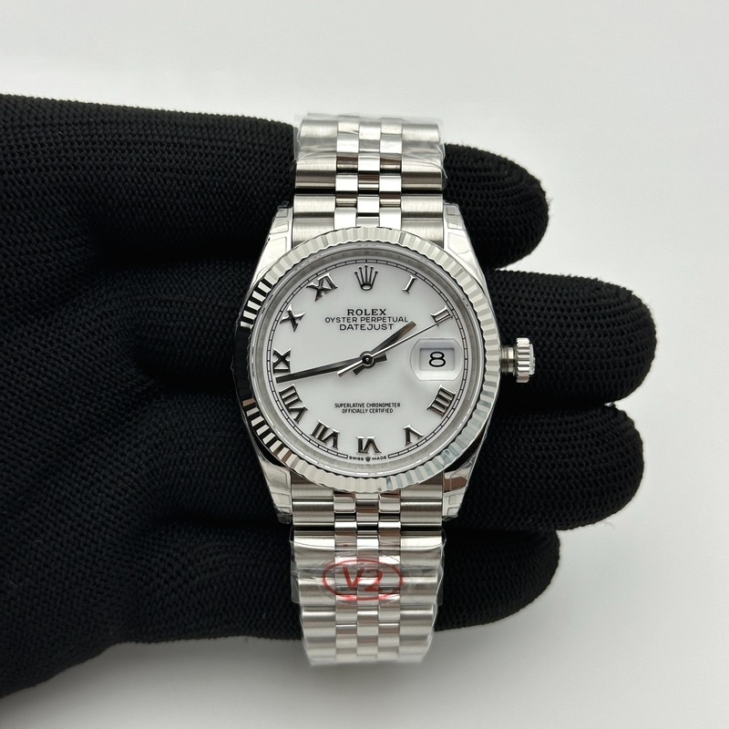 VS공장 롤렉스 데이저스트 36 로만인덱스 화이트다이얼 플루티드베젤 쥬빌레브레이슬릿 DateJust 36 SS 126234 VSF 1:1 Best Edition 904L Steel White Roman Dial on Jubilee Bracelet VS3235 출고 전 실물 검수사진 1