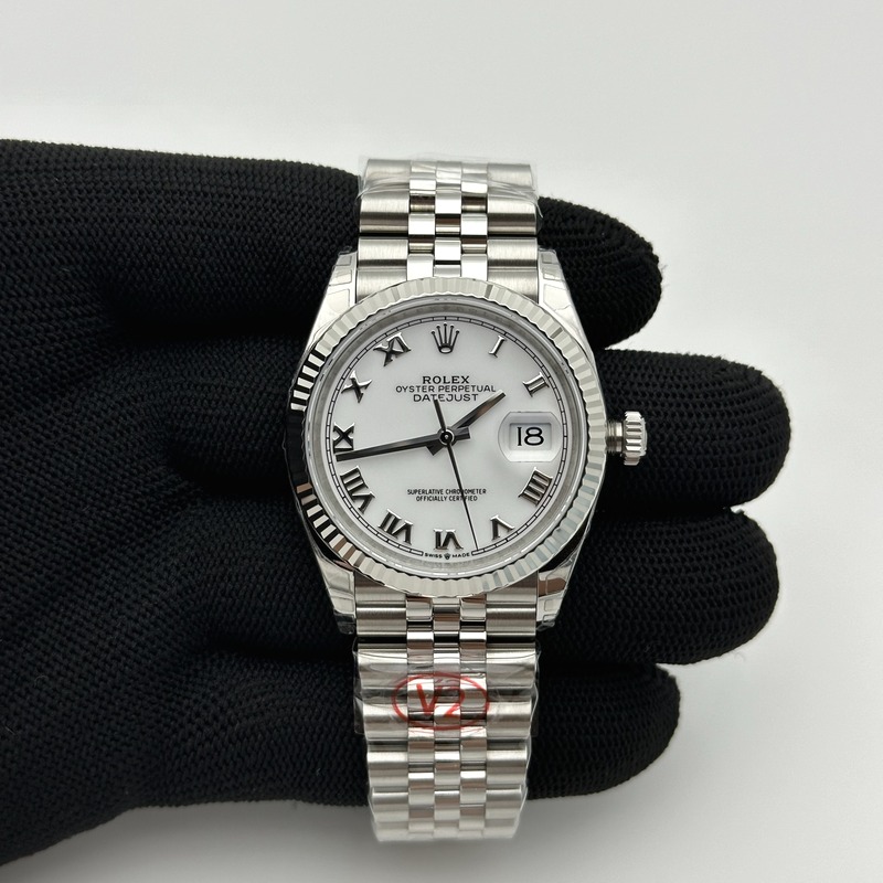 VS공장 롤렉스 데이저스트 36 로만인덱스 화이트다이얼 플루티드베젤 쥬빌레브레이슬릿 DateJust 36 SS 126234 VSF 1:1 Best Edition 904L Steel White Roman Dial on Jubilee Bracelet VS3235 출고 전 실물 검수사진 2