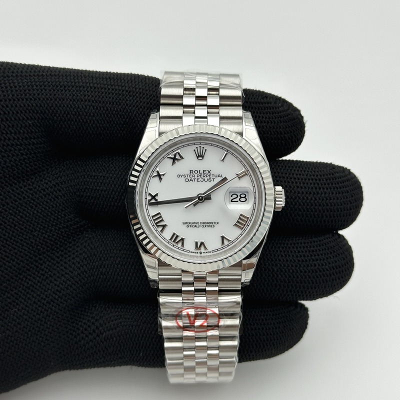 VS공장 롤렉스 데이저스트 36 로만인덱스 화이트다이얼 플루티드베젤 쥬빌레브레이슬릿 DateJust 36 SS 126234 VSF 1:1 Best Edition 904L Steel White Roman Dial on Jubilee Bracelet VS3235 출고 전 실물 검수사진 3