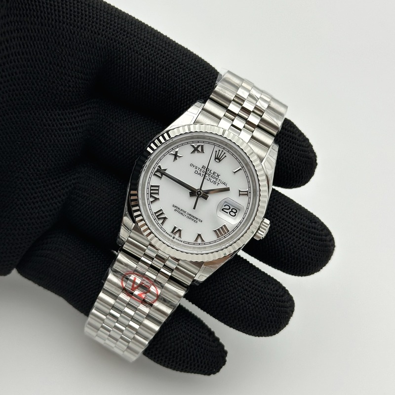 VS공장 롤렉스 데이저스트 36 로만인덱스 화이트다이얼 플루티드베젤 쥬빌레브레이슬릿 DateJust 36 SS 126234 VSF 1:1 Best Edition 904L Steel White Roman Dial on Jubilee Bracelet VS3235 출고 전 실물 검수사진 5
