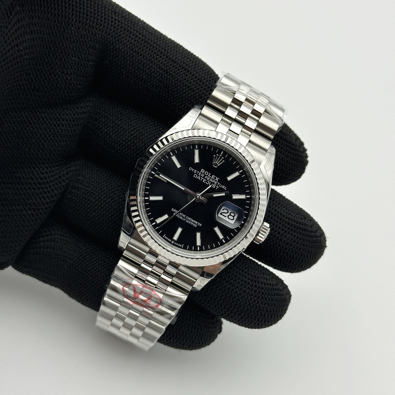 VS공장 롤렉스 데이저스트 36 블랙다이얼 플루티드베젤 쥬빌레브레이슬릿 DateJust 36 SS 126234 VSF 1:1 Best Edition 904L Steel Black Stick Dial on Jubilee Bracelet VS3235 출고 전 실물 검수사진 5