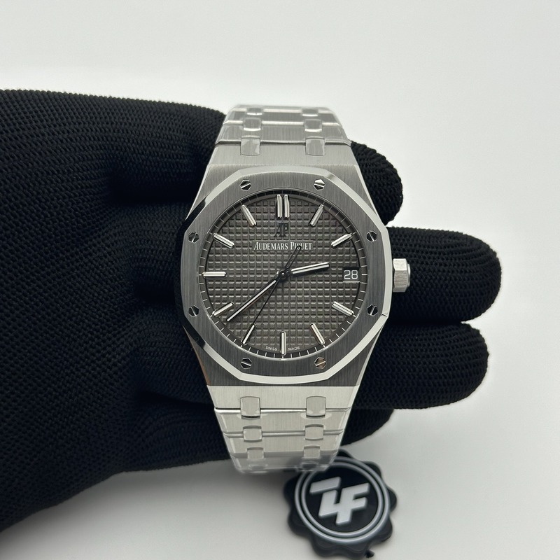 ZF공장 오데마피게 로얄오크 15500 그레이다이얼 브레이슬릿 Royal Oak 41mm 15500 SS/SS Grey ZF V3 A4302 출고 전 실물 검수사진 3