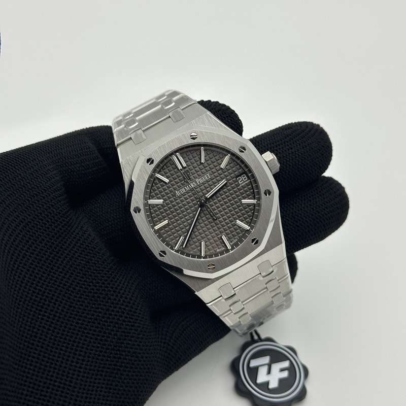 ZF공장 오데마피게 로얄오크 15500 그레이다이얼 브레이슬릿 Royal Oak 41mm 15500 SS/SS Grey ZF V3 A4302 출고 전 실물 검수사진 4