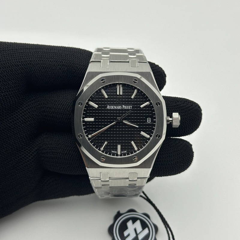 ZF공장 오데마피게 로얄오크 15500 블랙다이얼 브레이슬릿 Royal Oak 41mm 15500 SS/SS Black ZF V3 A4302 출고 전 실물 검수사진 1