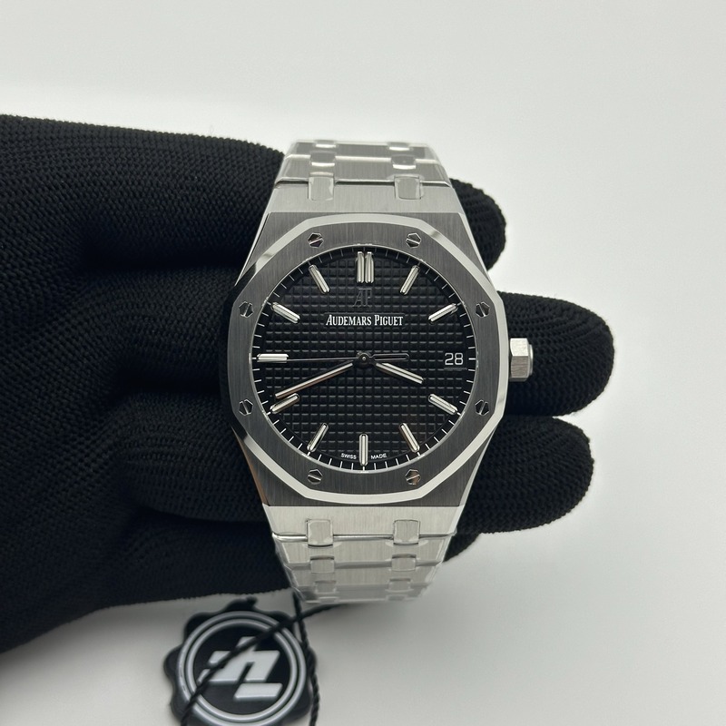 ZF공장 오데마피게 로얄오크 15500 블랙다이얼 브레이슬릿 Royal Oak 41mm 15500 SS/SS Black ZF V3 A4302 출고 전 실물 검수사진 3