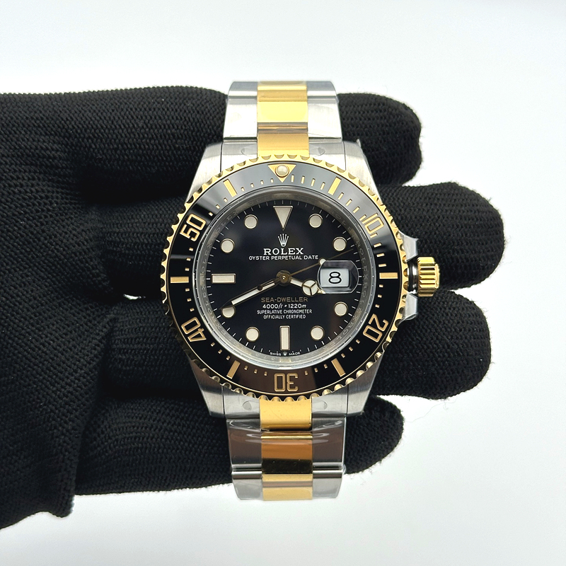 VS공장 롤렉스 씨드웰러 블랙다이얼 옐로우골드콤비브레이슬릿 흑콤 Sea Dweller 126603 YG/SS Black VSF VS3235
