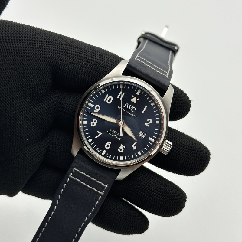 ZF공장 IWC 마크20 블루다이얼 블랙가죽스트랩Pilot Mark XX IW328203 ZF 1:1 Best Edition Blue Dial on Dark Blue Leather Strap A32111 출고 전 실물 검수사진 5
