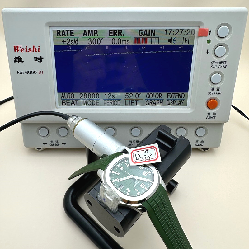 3K공장 파텍필립 아쿠아넛 5168 스틸 그린다이얼 러버스트랩 Aquanaut Ref.5168 SS/RU Green/Num 3KF V3 Asia 330 출고 전 실물 검수사진 14