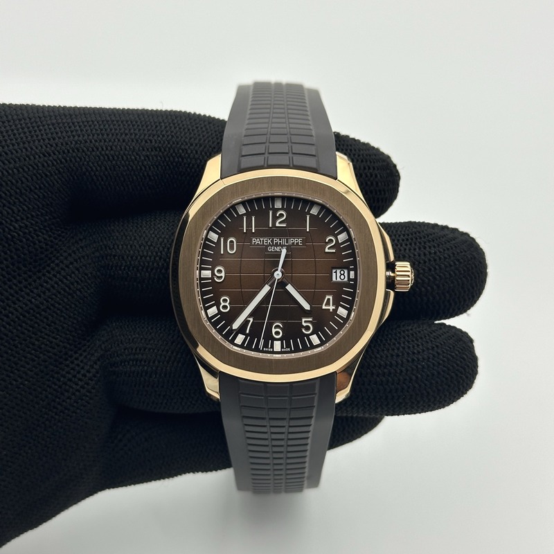 3K공장 아쿠아넛 로즈골드금통 브라운다이얼 러버스트랩  Aquanaut Ref.5167 RG/RU Brown/Num 3KF V3 A330 출고 전 실물 검수사진 2