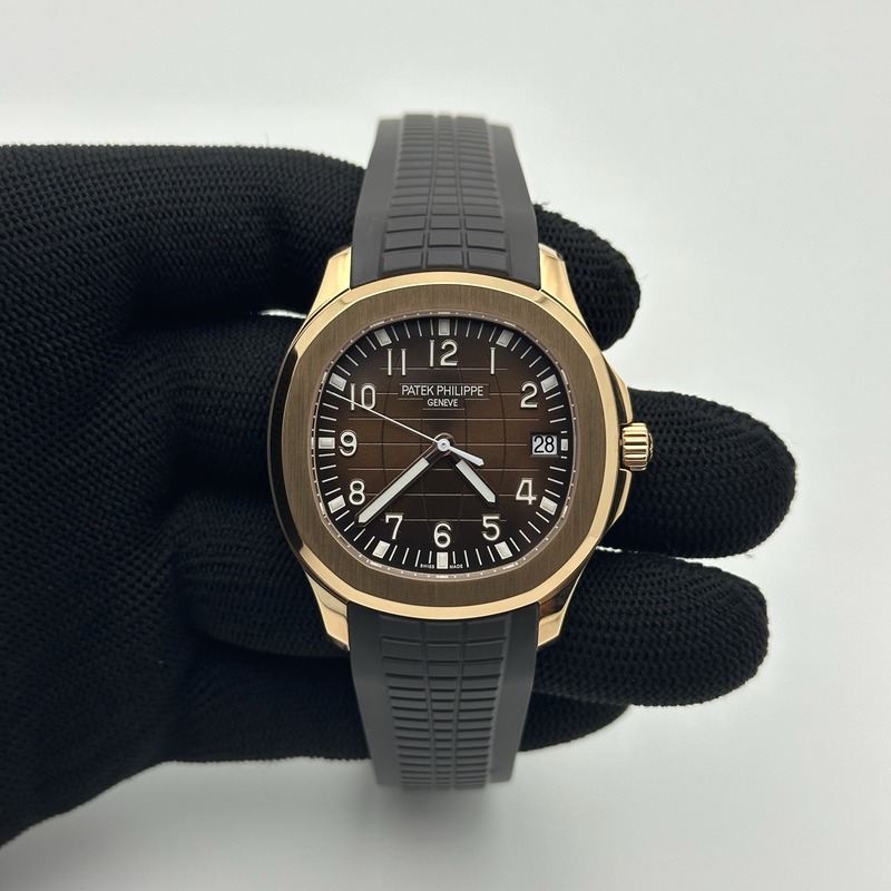 3K공장 아쿠아넛 로즈골드금통 브라운다이얼 러버스트랩  Aquanaut Ref.5167 RG/RU Brown/Num 3KF V3 A330 출고 전 실물 검수사진 3