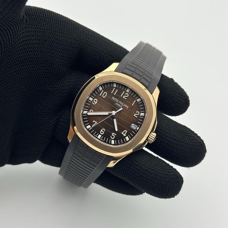 3K공장 아쿠아넛 로즈골드금통 브라운다이얼 러버스트랩  Aquanaut Ref.5167 RG/RU Brown/Num 3KF V3 A330 출고 전 실물 검수사진 5