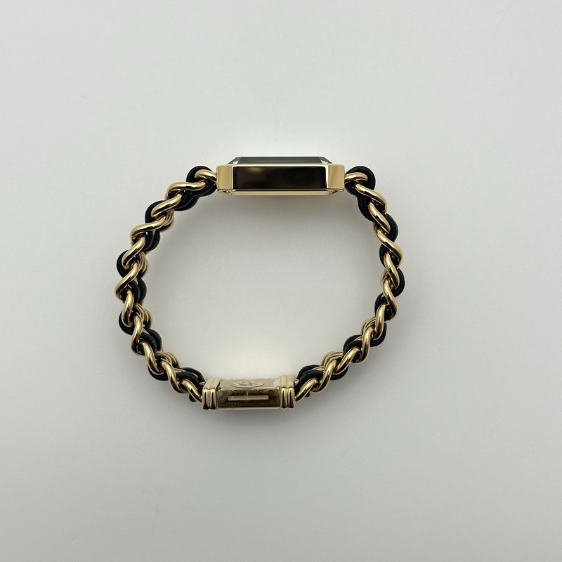 BV공장 샤넬 샤넬 프리미에르 아이코닉 블랙다이얼 블랙체인스트랩 Ppremière Iconic Chain Watch YG BVF 1:1 Best Edition Black Dial on Chain Bracelet RONDA Quartz 출고 전 실물 검수사진 6