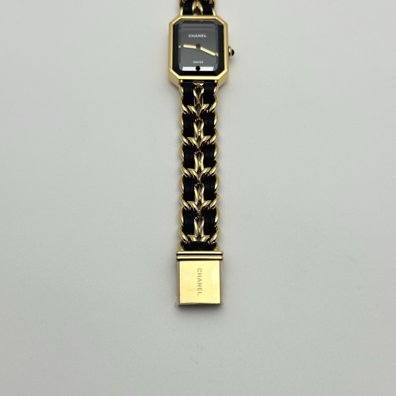 BV공장 샤넬 샤넬 프리미에르 아이코닉 블랙다이얼 블랙체인스트랩 Ppremière Iconic Chain Watch YG BVF 1:1 Best Edition Black Dial on Chain Bracelet RONDA Quartz 출고 전 실물 검수사진 8