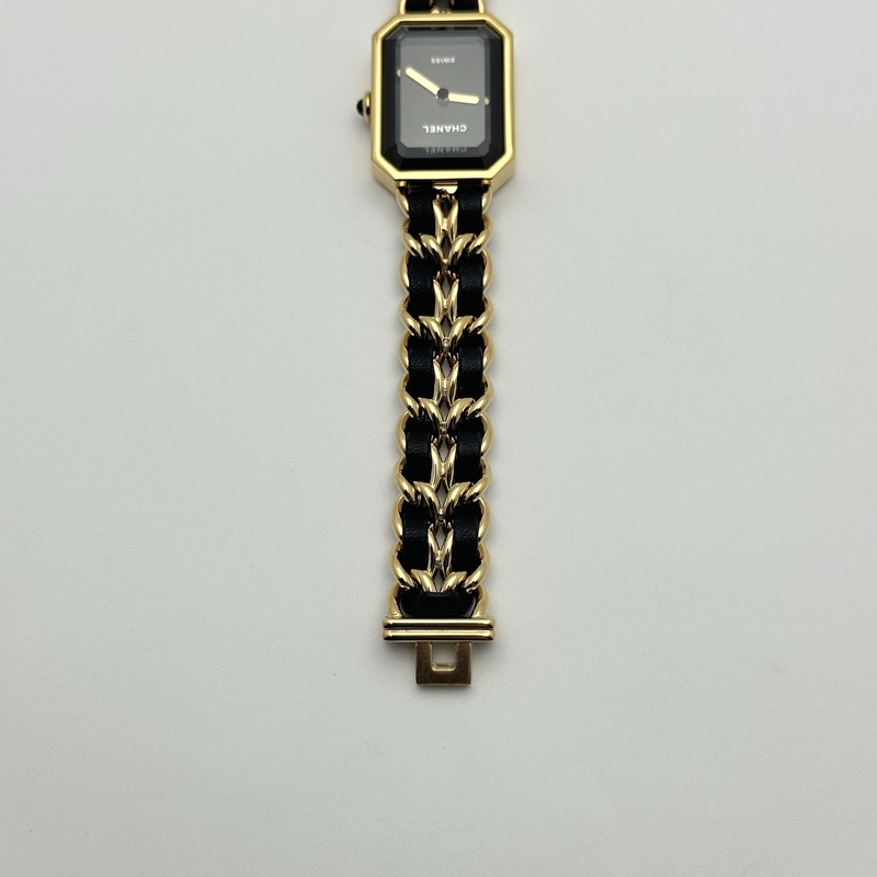 BV공장 샤넬 샤넬 프리미에르 아이코닉 블랙다이얼 블랙체인스트랩 Ppremière Iconic Chain Watch YG BVF 1:1 Best Edition Black Dial on Chain Bracelet RONDA Quartz 출고 전 실물 검수사진 12