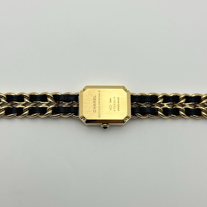 BV공장 샤넬 샤넬 프리미에르 아이코닉 블랙다이얼 블랙체인스트랩 Ppremière Iconic Chain Watch YG BVF 1:1 Best Edition Black Dial on Chain Bracelet RONDA Quartz 출고 전 실물 검수사진 13