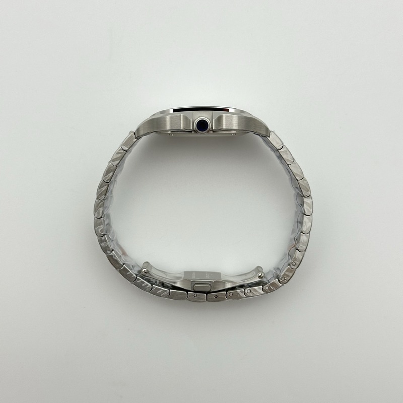 BV공장 까르띠에 산토스 2018 미디움 스틸 화이트다이얼 스마트링크브레이슬릿 Santos De Cartier 35mm SS/SS Wht BVF MY9039 출고 전 실물 검수사진 9