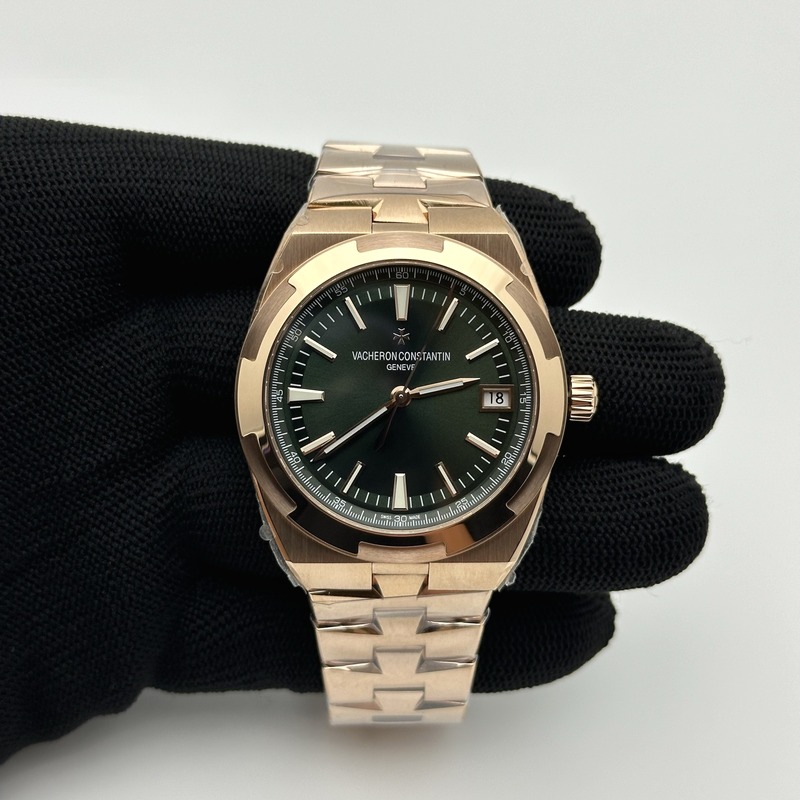 8F공장 바쉐론콘스탄틴 오버시즈 4500V 로즈골드금통 그린다이얼 브레이슬릿 Overseas 4500V RG 8F 1:1 Best Edition Green Dial on RG Bracelet A5100 출고 전 실물 검수사진 2