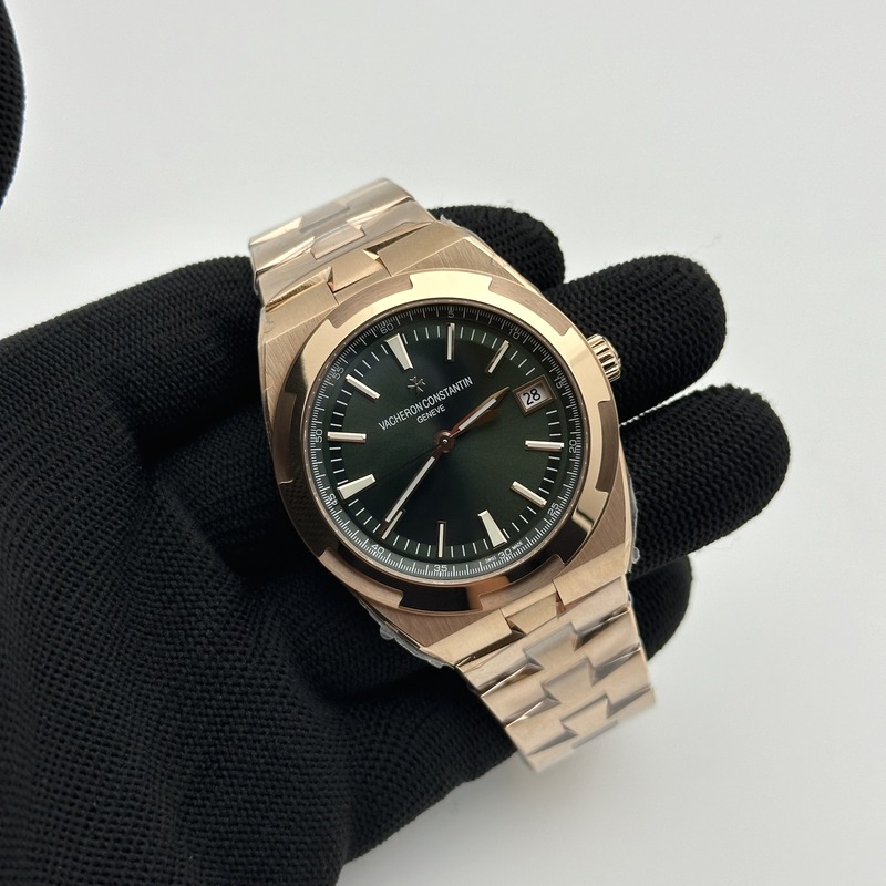 8F공장 바쉐론콘스탄틴 오버시즈 4500V 로즈골드금통 그린다이얼 브레이슬릿 Overseas 4500V RG 8F 1:1 Best Edition Green Dial on RG Bracelet A5100 출고 전 실물 검수사진 4