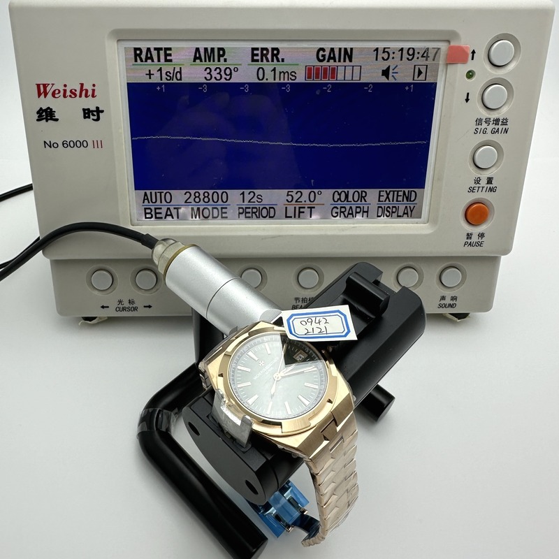 8F공장 바쉐론콘스탄틴 오버시즈 4500V 로즈골드금통 그린다이얼 브레이슬릿 Overseas 4500V RG 8F 1:1 Best Edition Green Dial on RG Bracelet A5100 출고 전 실물 검수사진 12