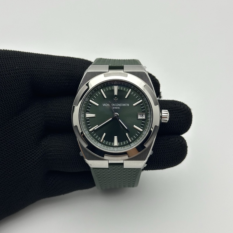 8F공장 바쉐론콘스탄틴 오버시즈 4500V 스틸 그린다이얼 러버스트랩 Overseas 4500V SS 8F 1:1 Best Edition Green Dial on Green Rubber Strap A5100 출고 전 실물 검수사진 2