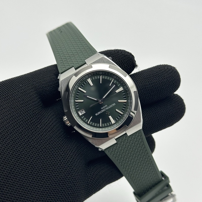 8F공장 바쉐론콘스탄틴 오버시즈 4500V 스틸 그린다이얼 러버스트랩 Overseas 4500V SS 8F 1:1 Best Edition Green Dial on Green Rubber Strap A5100 출고 전 실물 검수사진 5