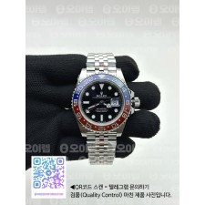 국내배송!! VS공장 롤렉스 GMT마스터2 펩시 스틸 레드블루베젤 쥬빌레브레이슬릿 3285 v1 (고유번호 os170)