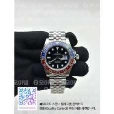 국내배송!! VS공장 롤렉스 GMT마스터2 펩시 스틸 레드블루베젤 쥬빌레브레이슬릿 3285 v1 (고유번호 os172)