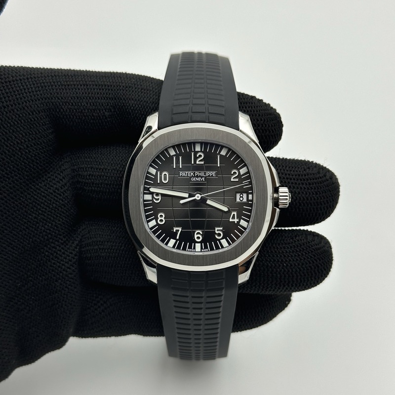 DD공장 파텍필립 아쿠아넛 5167 그레이다이얼 블랙러버스트랩 Aquanaut Ref.5167 Black SS/RU Grey/Num DDF DD330 출고 전 실물 검수사진 1