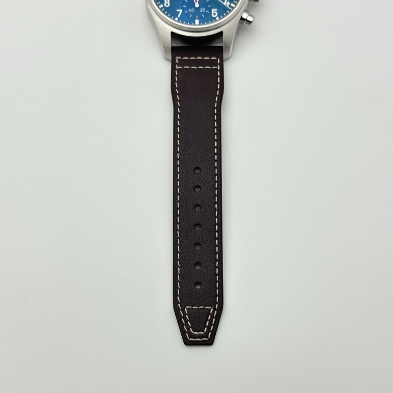 APS공장 IWC 파일럿 크로노그래프 388101 그린다이얼 브라운가죽스트랩 출고 전 실물 검수사진 11