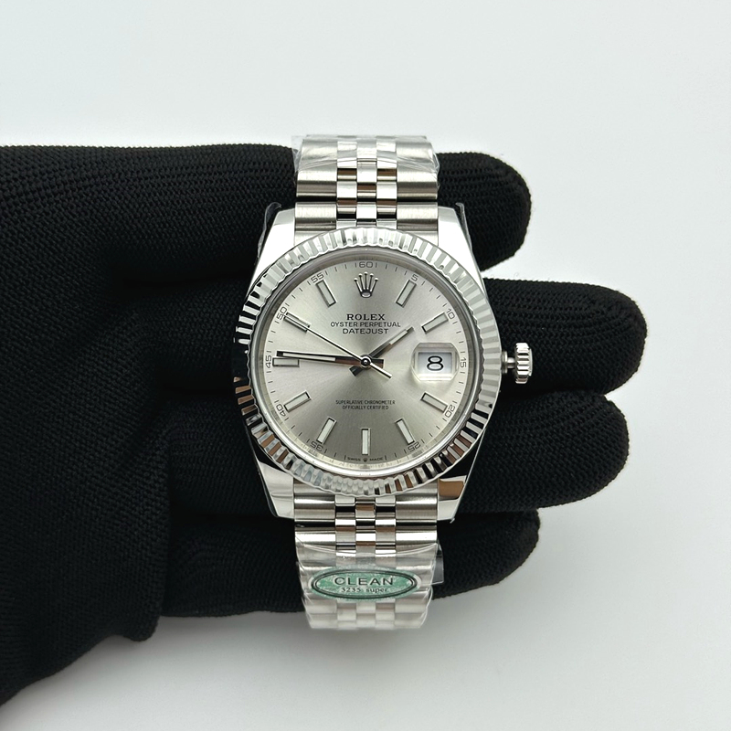 국내배송!! CLEAN공장 롤렉스 데이저스트 41 스틸 실버다이얼 플루티드베젤 쥬빌레브레이슬릿 (고유번호 c13)