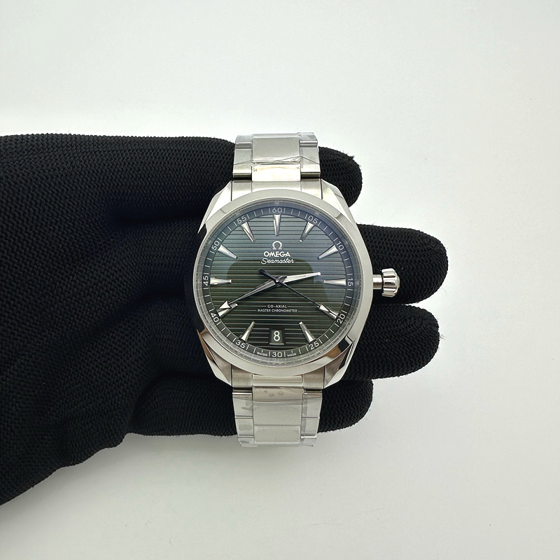 국내배송!! VS공장 오메가 씨마스터 아쿠아테라 150m 스틸 올리브그린다이얼 브레이슬릿 (고유번호 0vs5)